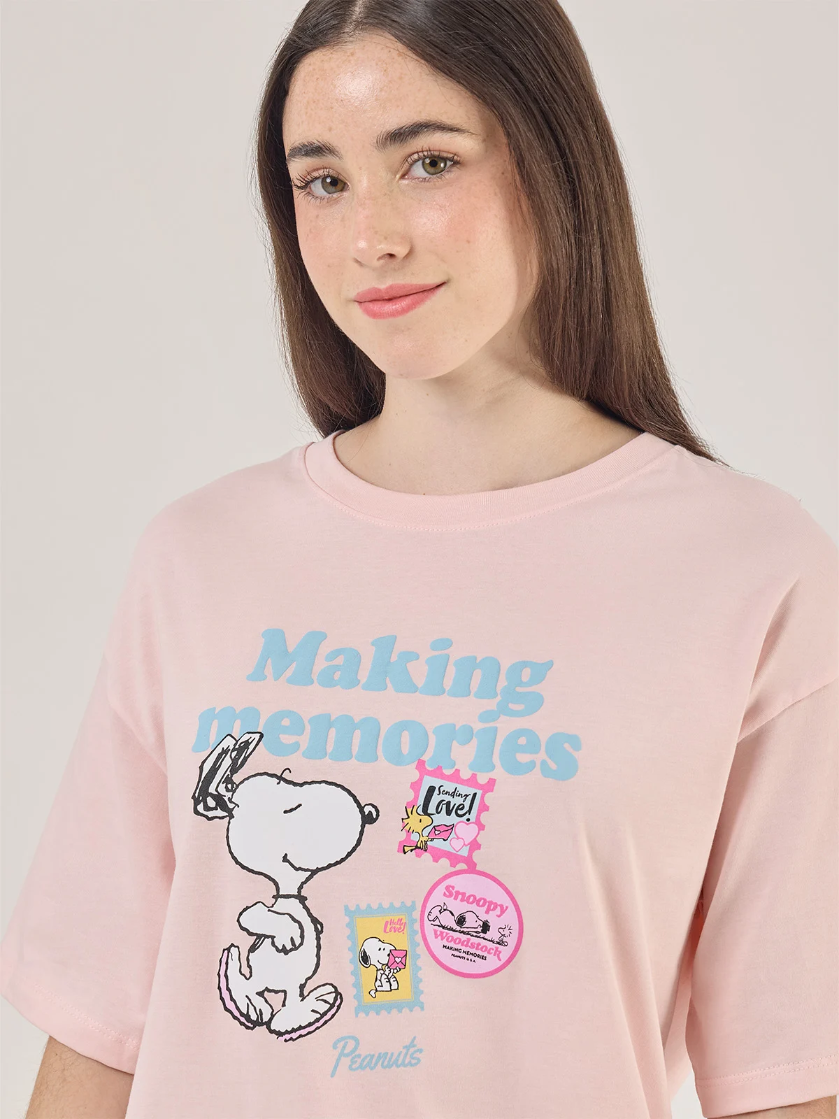 POLO MANGA CORTA MUJER INDEX SNOOPY OVERSIZE - 4