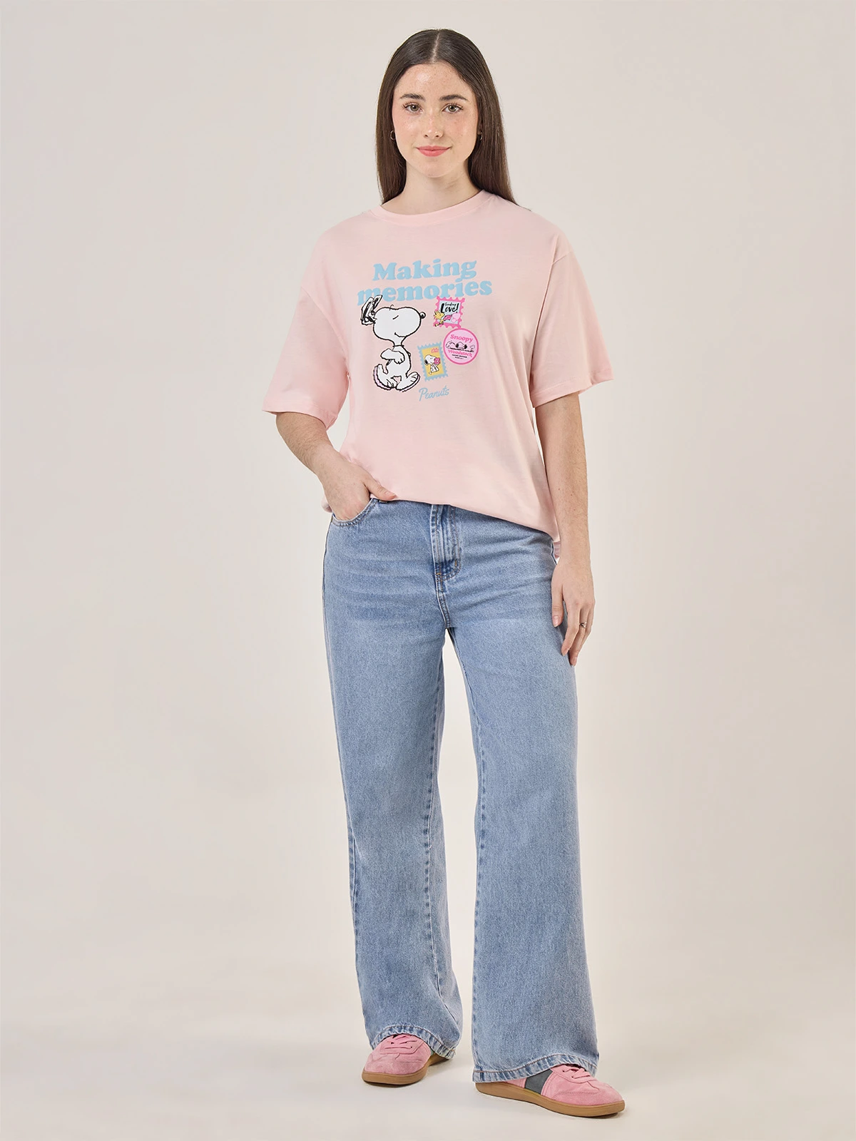 POLO MANGA CORTA MUJER INDEX SNOOPY OVERSIZE - 5