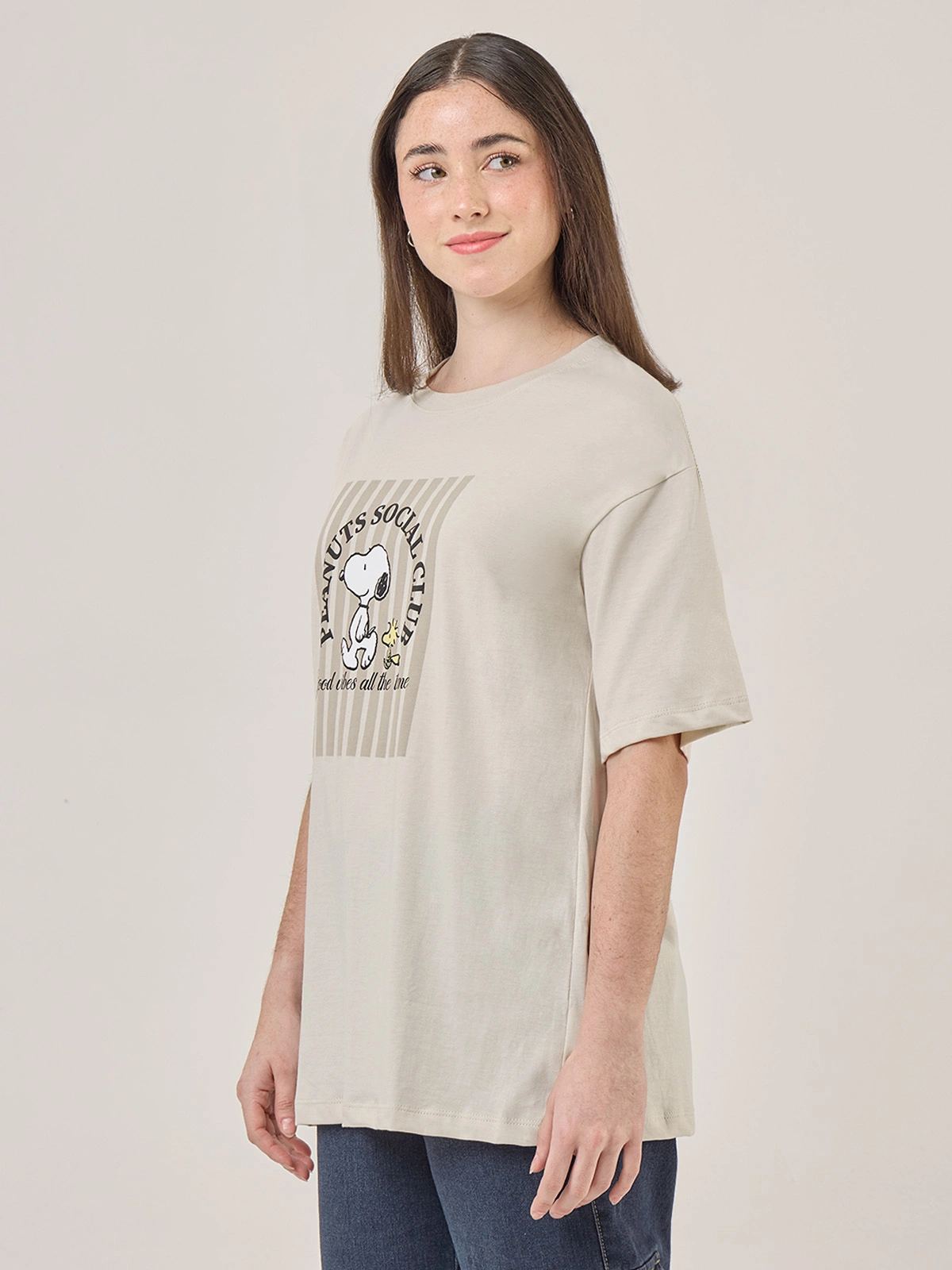 POLO MANGA CORTA MUJER INDEX SNOOPY OVERSIZE - 3