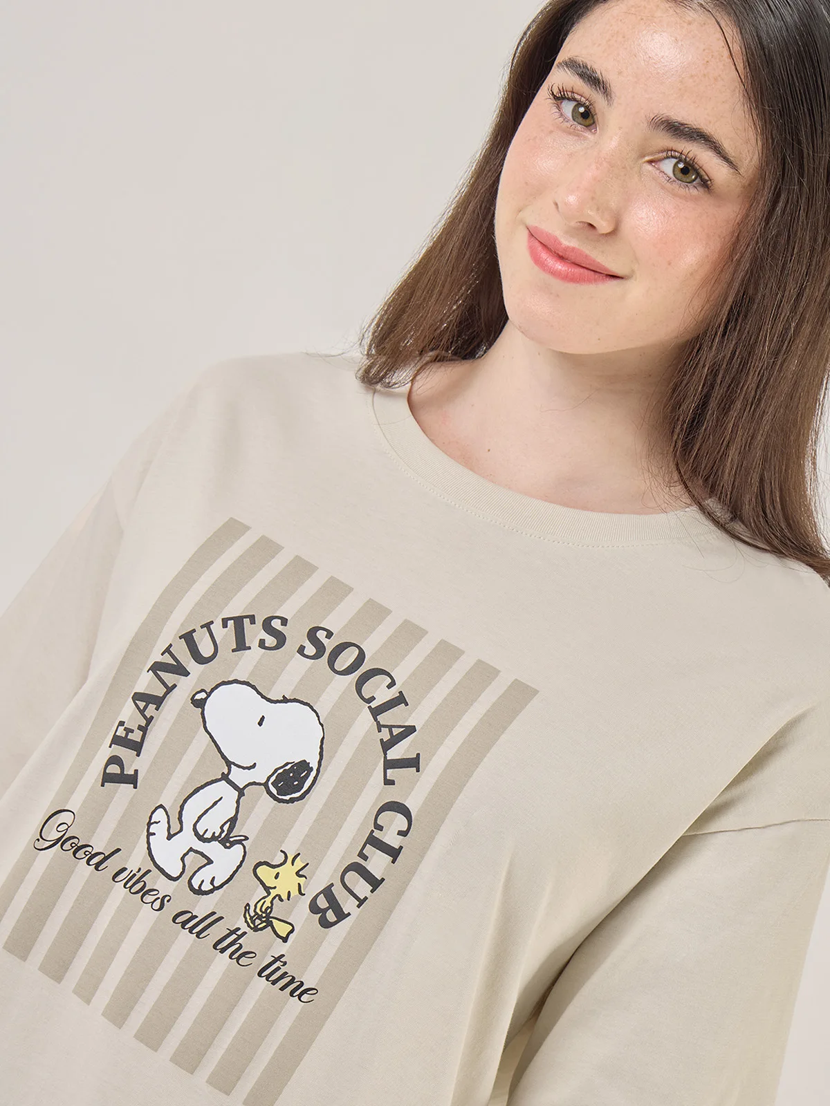 POLO MANGA CORTA MUJER INDEX SNOOPY OVERSIZE - 4