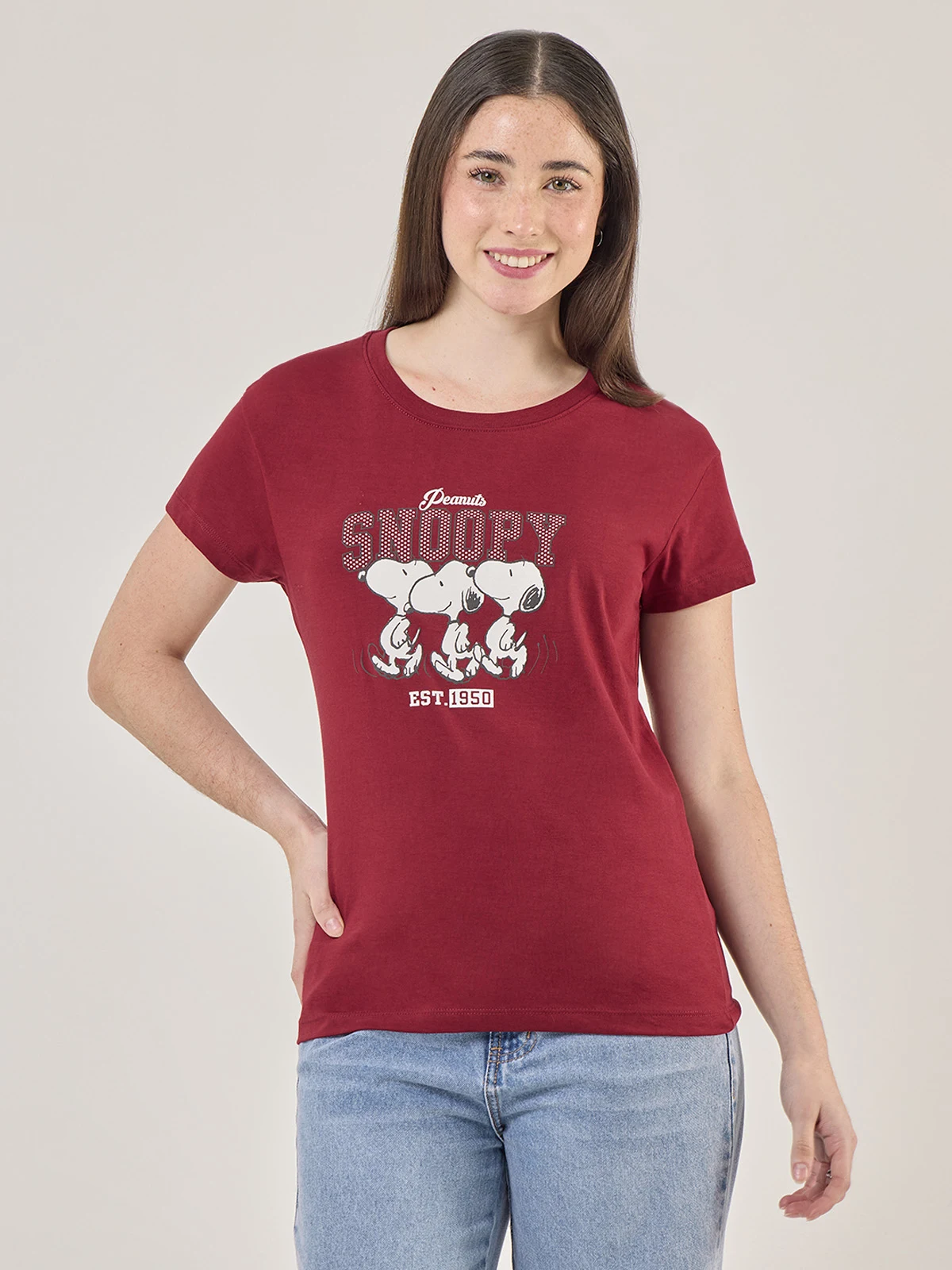 POLO MANGA CORTA MUJER INDEX SNOOPY - 1