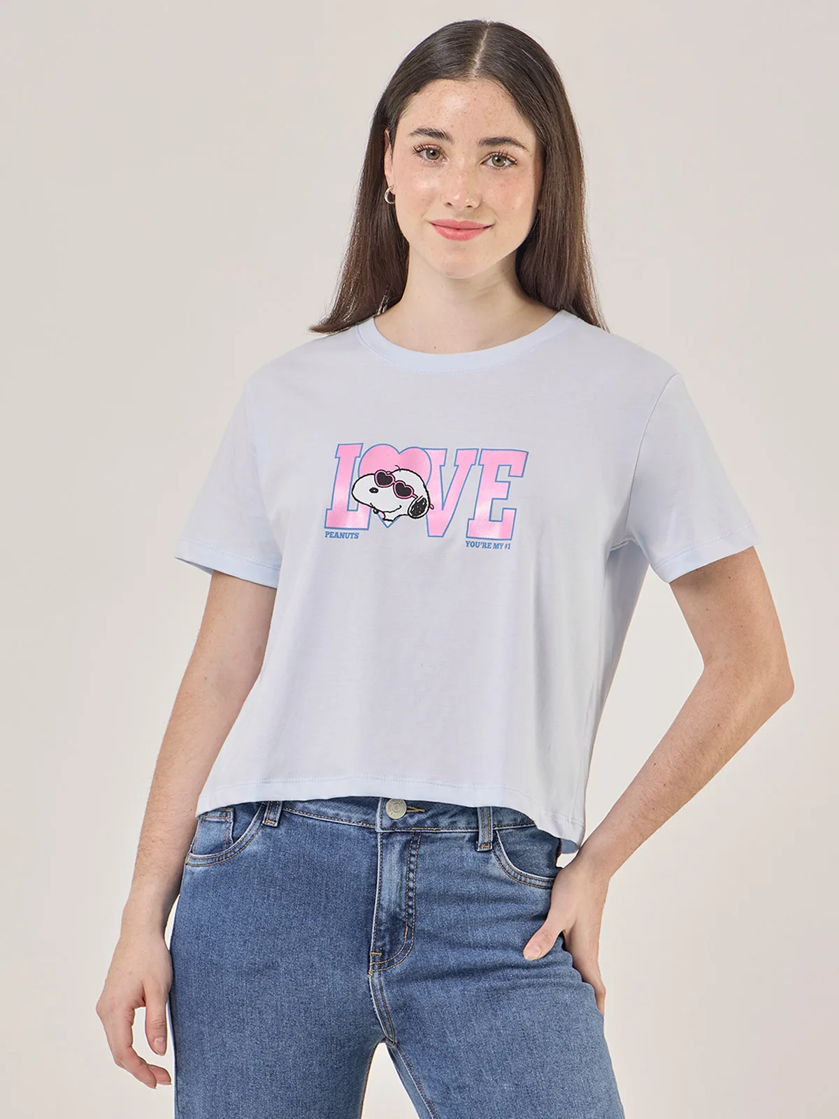 POLO MANGA CORTA MUJER INDEX SNOOPY BOXY - 1