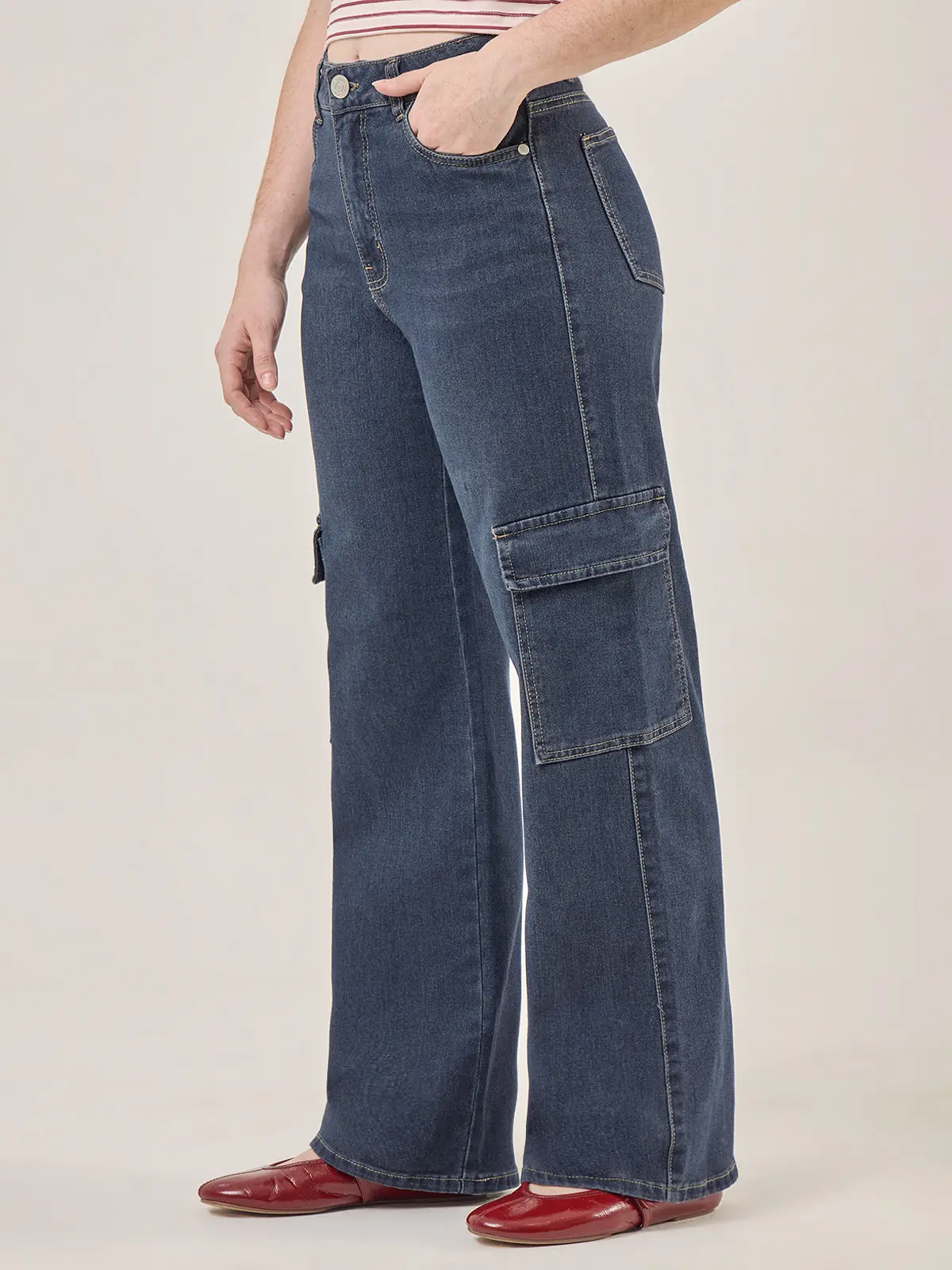 JEANS CARGO MUJER INDEX - 5