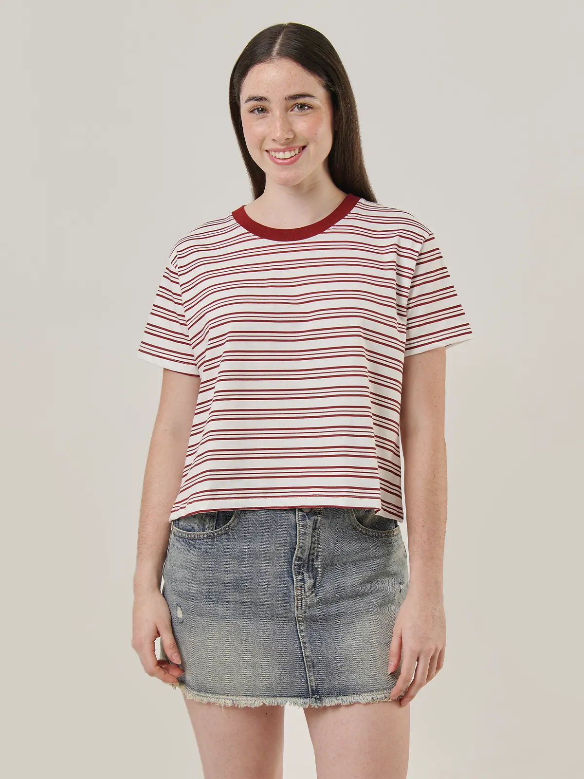 POLO MANGA CORTA MUJER INDEX BOXY PRINT - 1