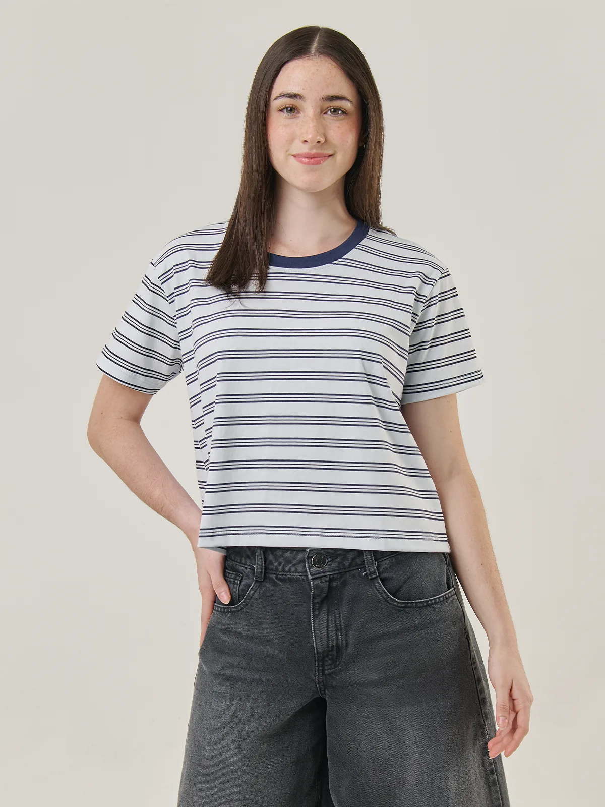POLO MANGA CORTA MUJER INDEX BOXY PRINT - 1