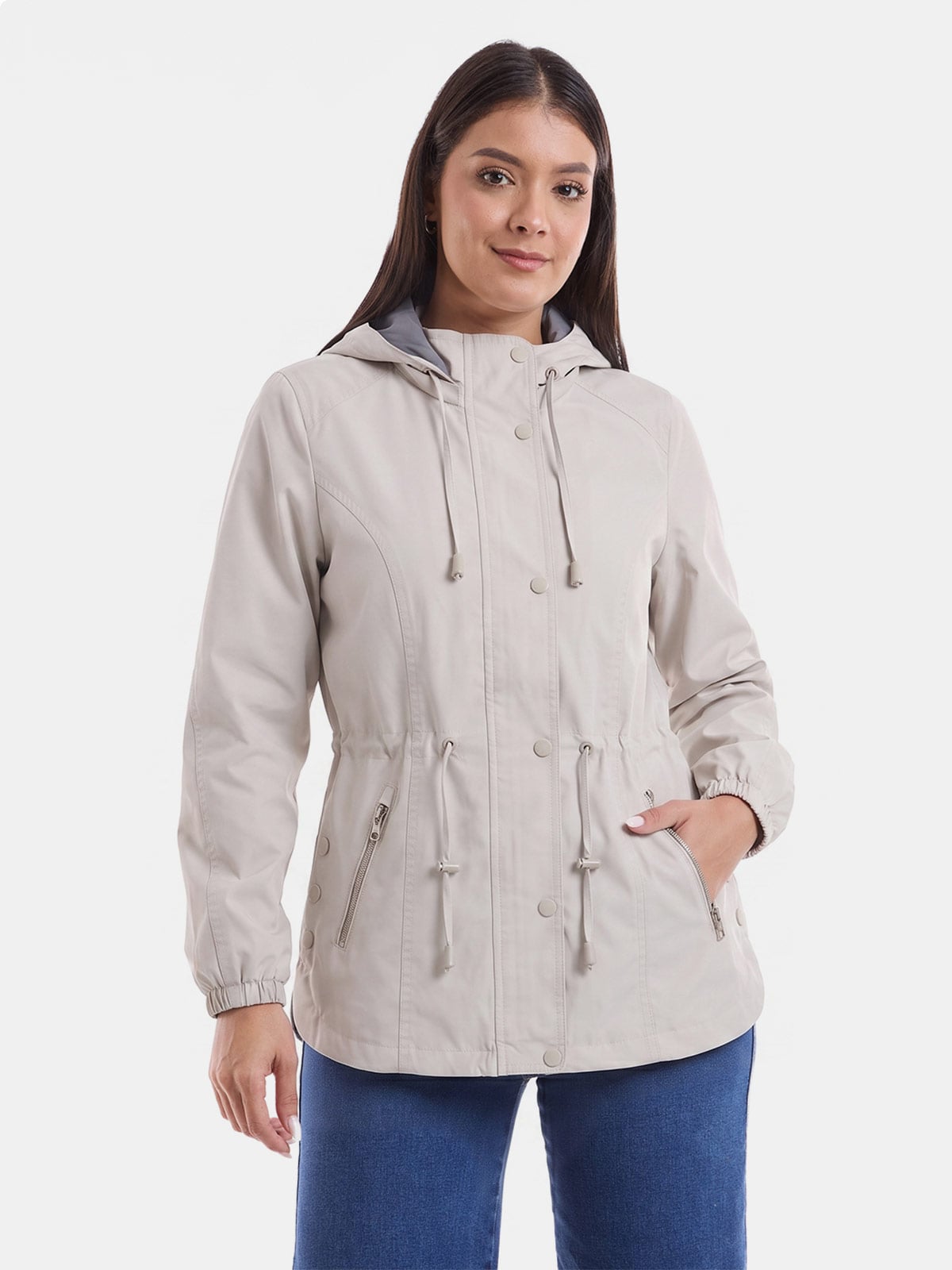 CASACA CORTAVIENTO MUJER METAL JEANS FRANCIA - 1