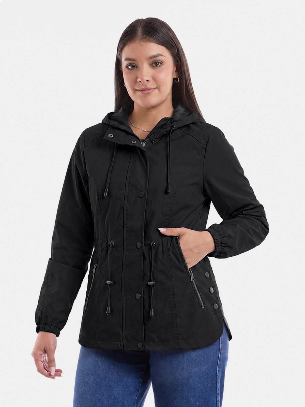 CASACA CORTAVIENTO MUJER METAL JEANS FRANCIA - 1