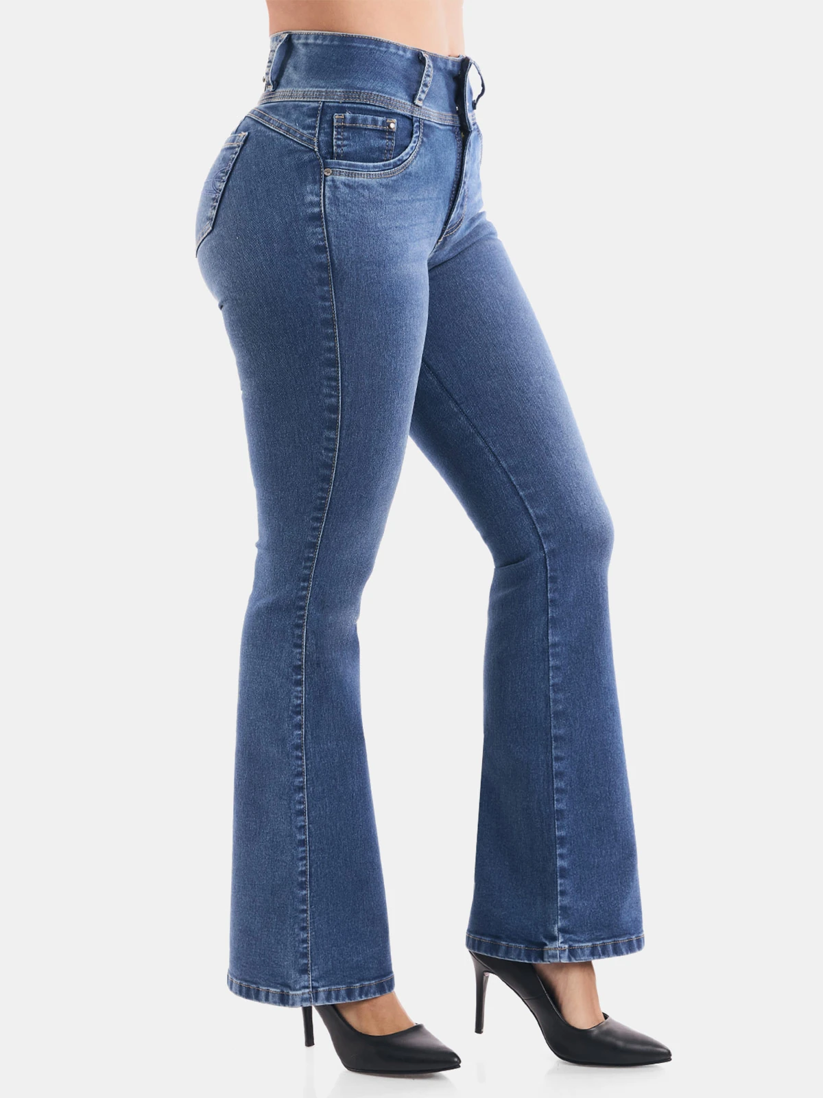 JEANA ALGODÓN FLARE MUJER METAL JEANS DORALIZA - 4