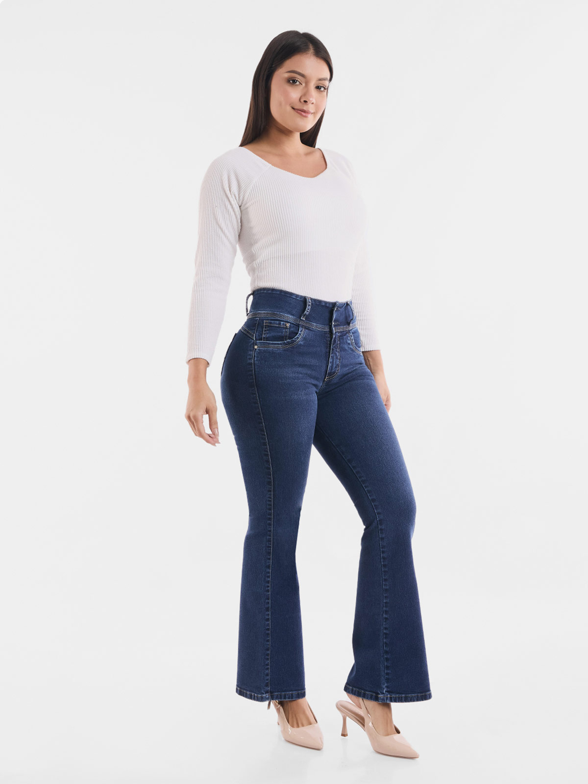 JEANA ALGODÓN FLARE MUJER METAL JEANS DORALIZA - 1