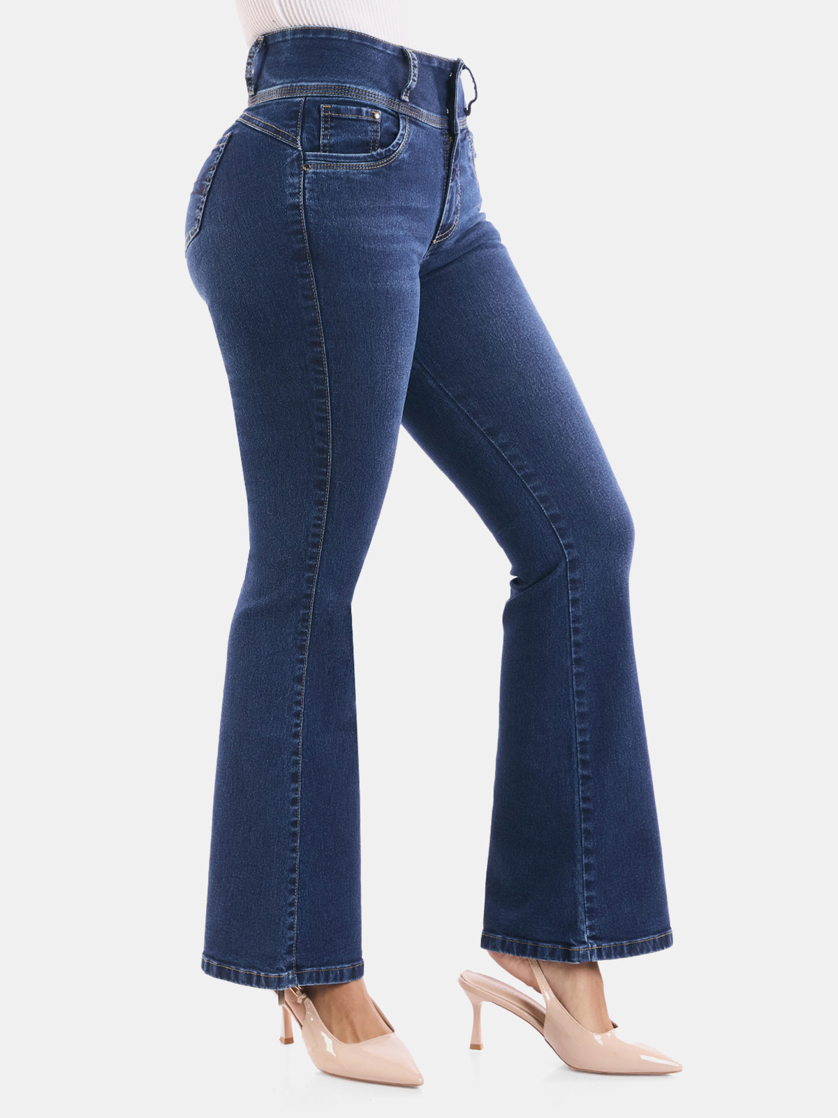 JEANA ALGODÓN FLARE MUJER METAL JEANS DORALIZA - 4