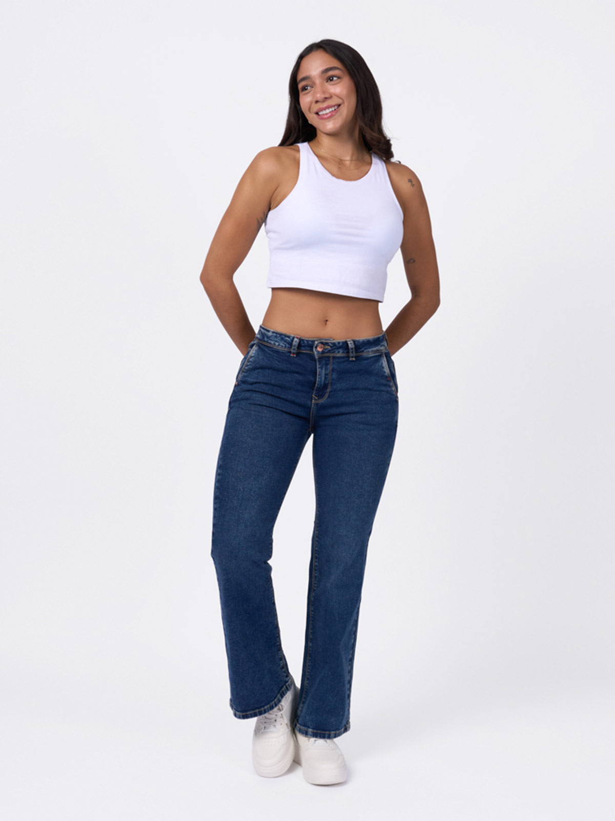 JEAN FLARE MUJER MACHINE FARANG - 1