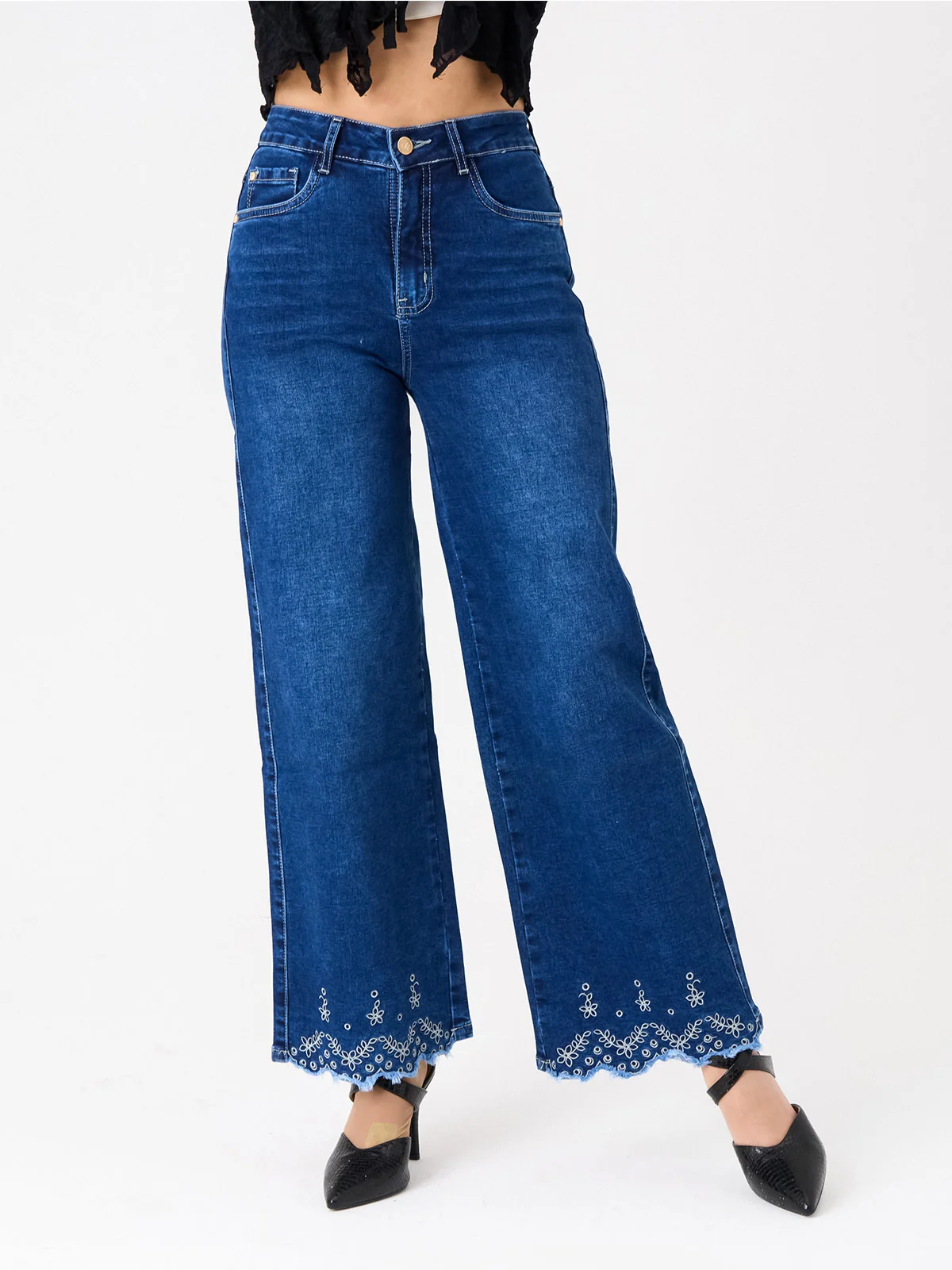 JEANS ALGODÓN PALAZZO MUJER ALEJANDRA BAIGORRIA - 1
