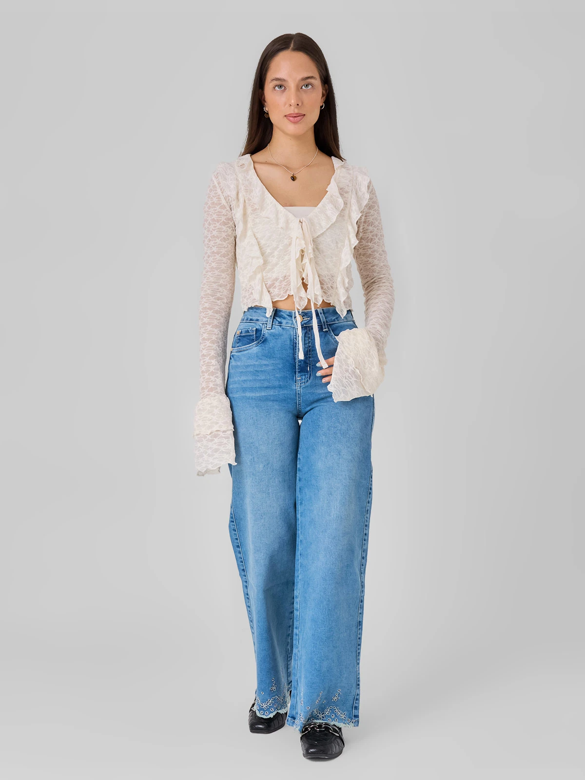 JEANS PALAZZO MUJER ALEJANDRA BAIGORRIA FER - 1