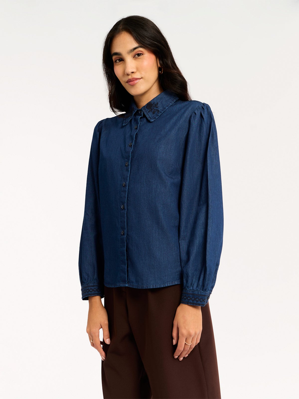 BLUSA MANGA CORTA MUJER MENTHA Y CHOCOLATE - 1