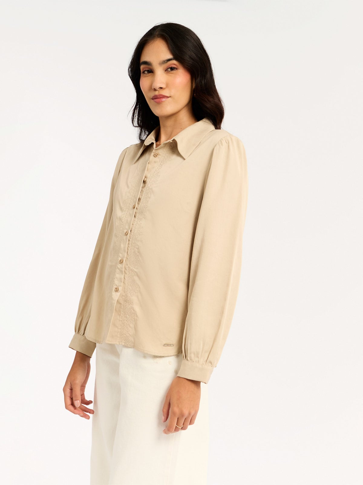 BLUSA MANGA CORTA MUJER MENTHA Y CHOCOLATE - 1
