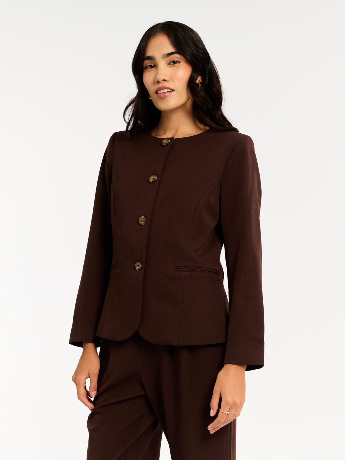 BLAZER MUJER MENTHA Y CHOCOLATE - 1