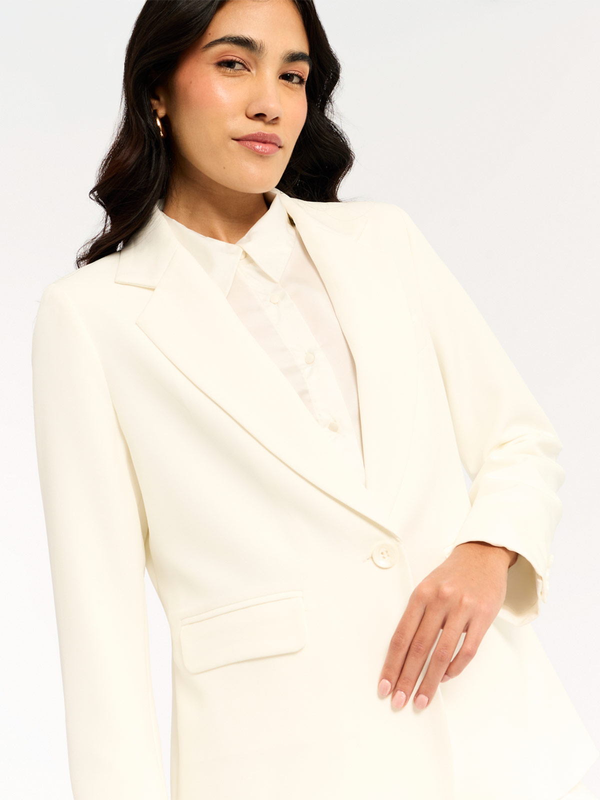 BLAZER MANGA LARGA MUJER MENTHA Y CHOCOLATE - 4