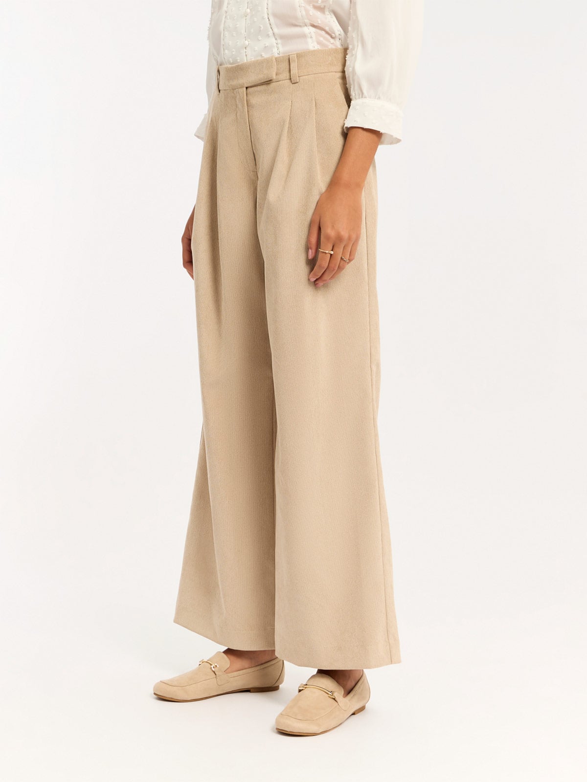 PANTALÓN WIDE LEG MUJER MENTHA Y CHOCOLATE - 2