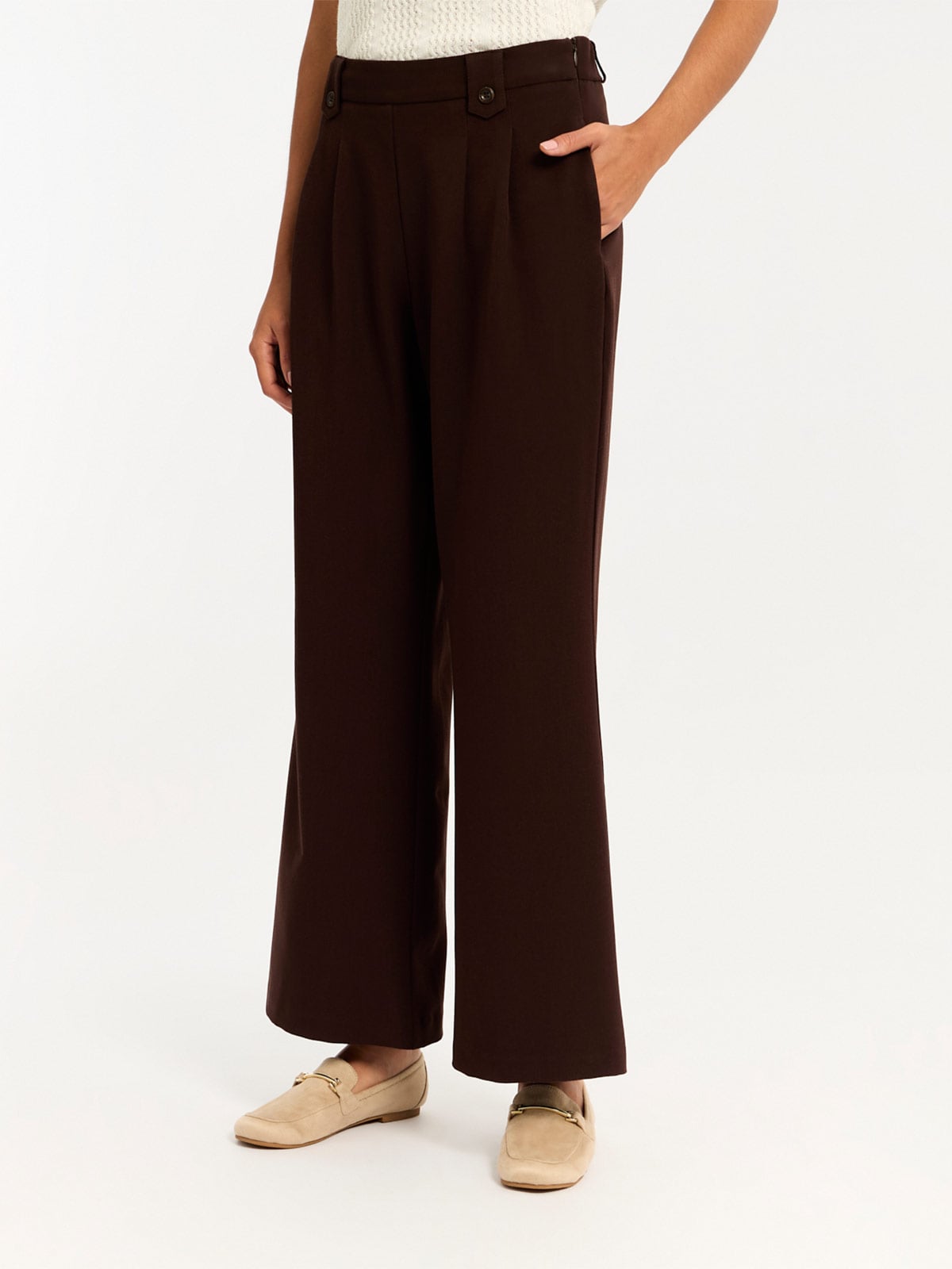 PANTALÓN FLARE MUJER MENTHA Y CHOCOLATE - 2
