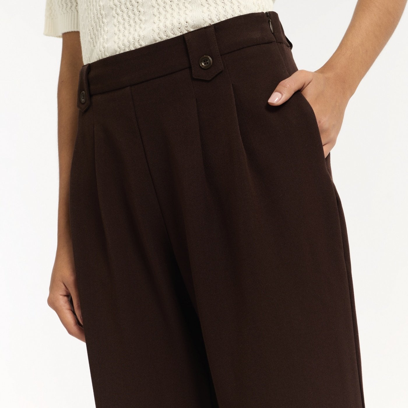 PANTALÓN FLARE MUJER MENTHA Y CHOCOLATE - 3