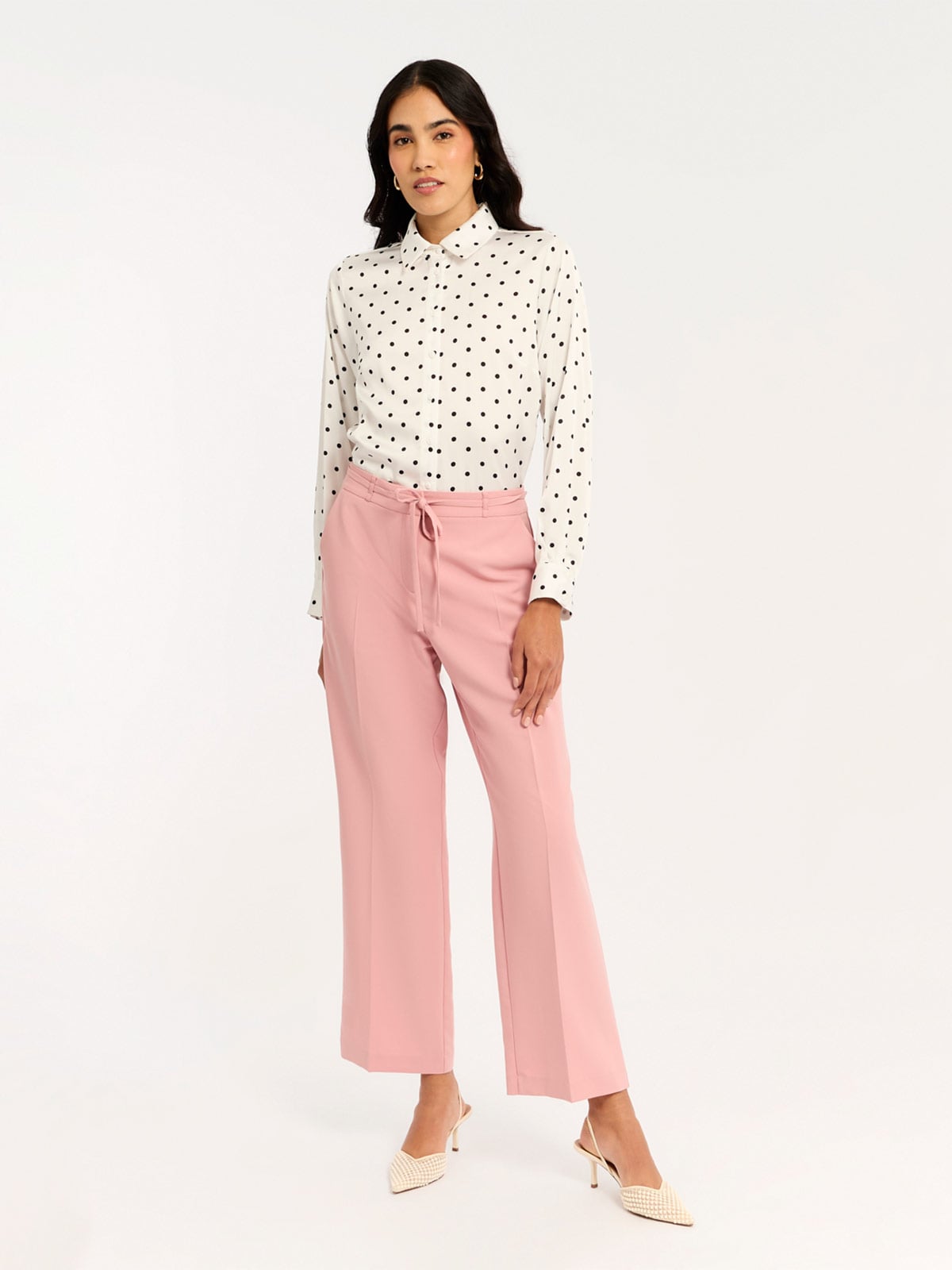 PANTALÓN RECTO MUJER MENTHA Y CHOCOLATE - 1