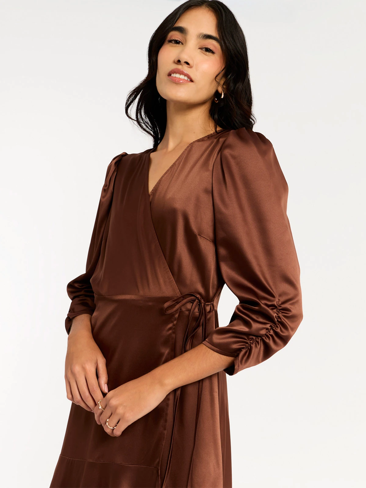 VESTIDO MUJER MENTHA Y CHOCOLATE MARRÓN AURA - 4