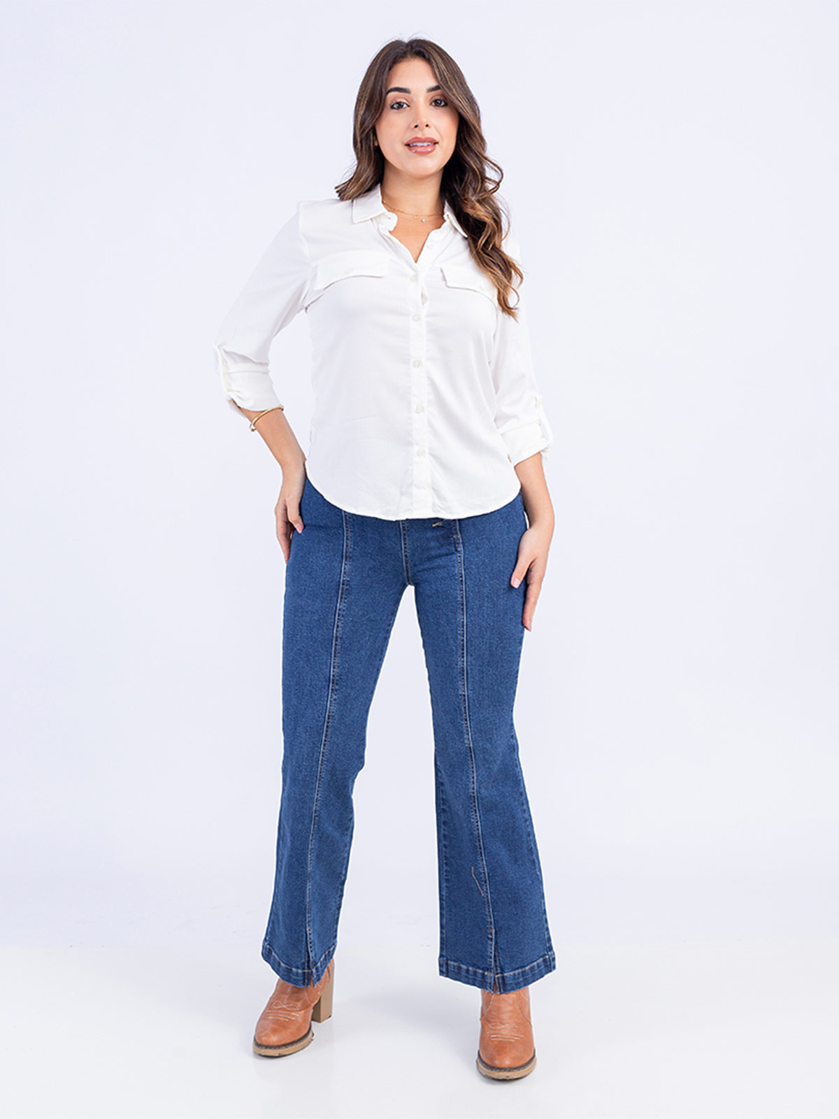 JEAN FLARE MUJER SODA BLUES TRANDY - 1