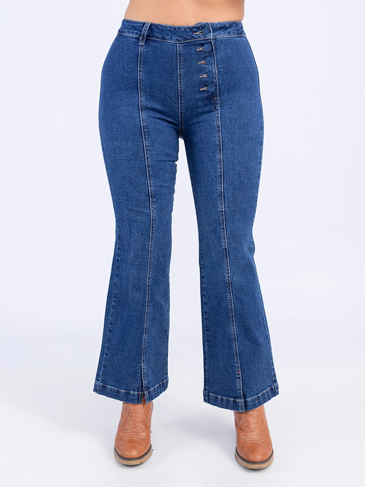 JEAN FLARE MUJER SODA BLUES TRANDY - 2