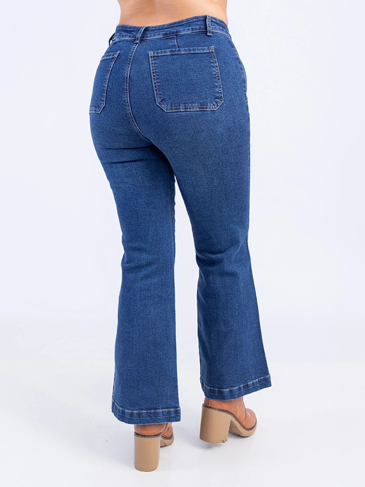 JEAN FLARE MUJER SODA BLUES TRANDY - 3