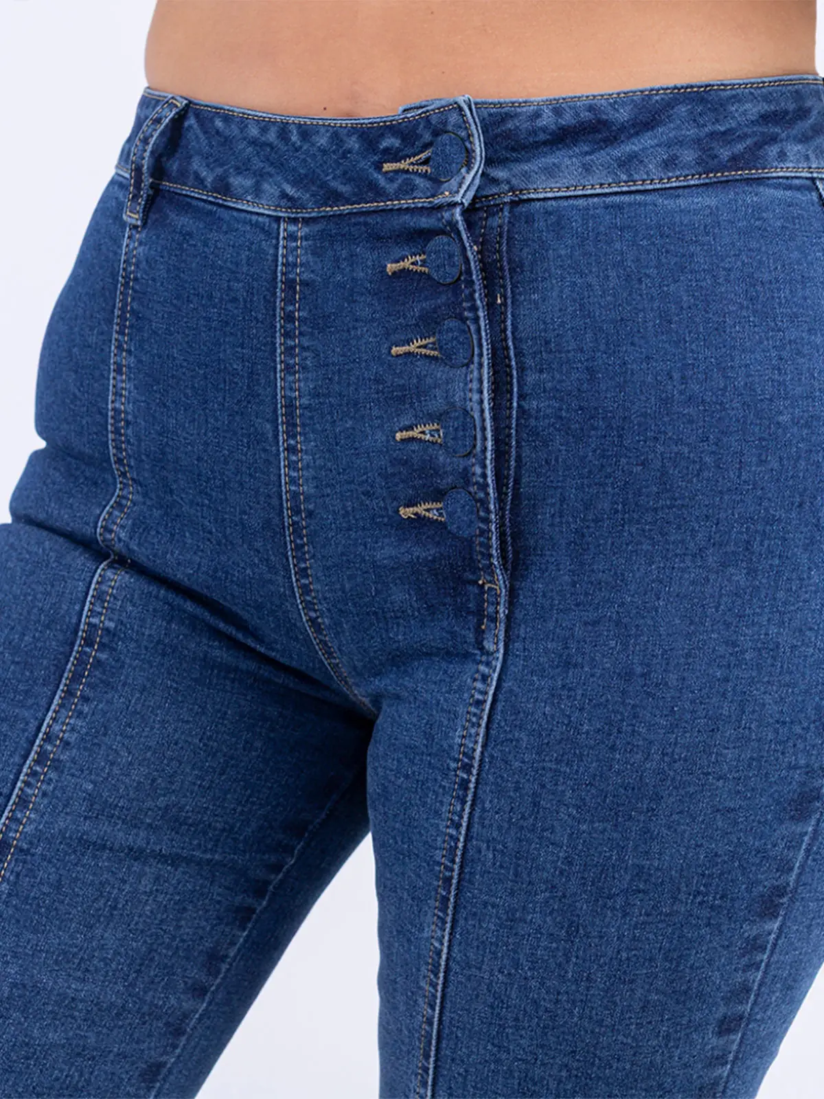 JEAN FLARE MUJER SODA BLUES TRANDY - 5