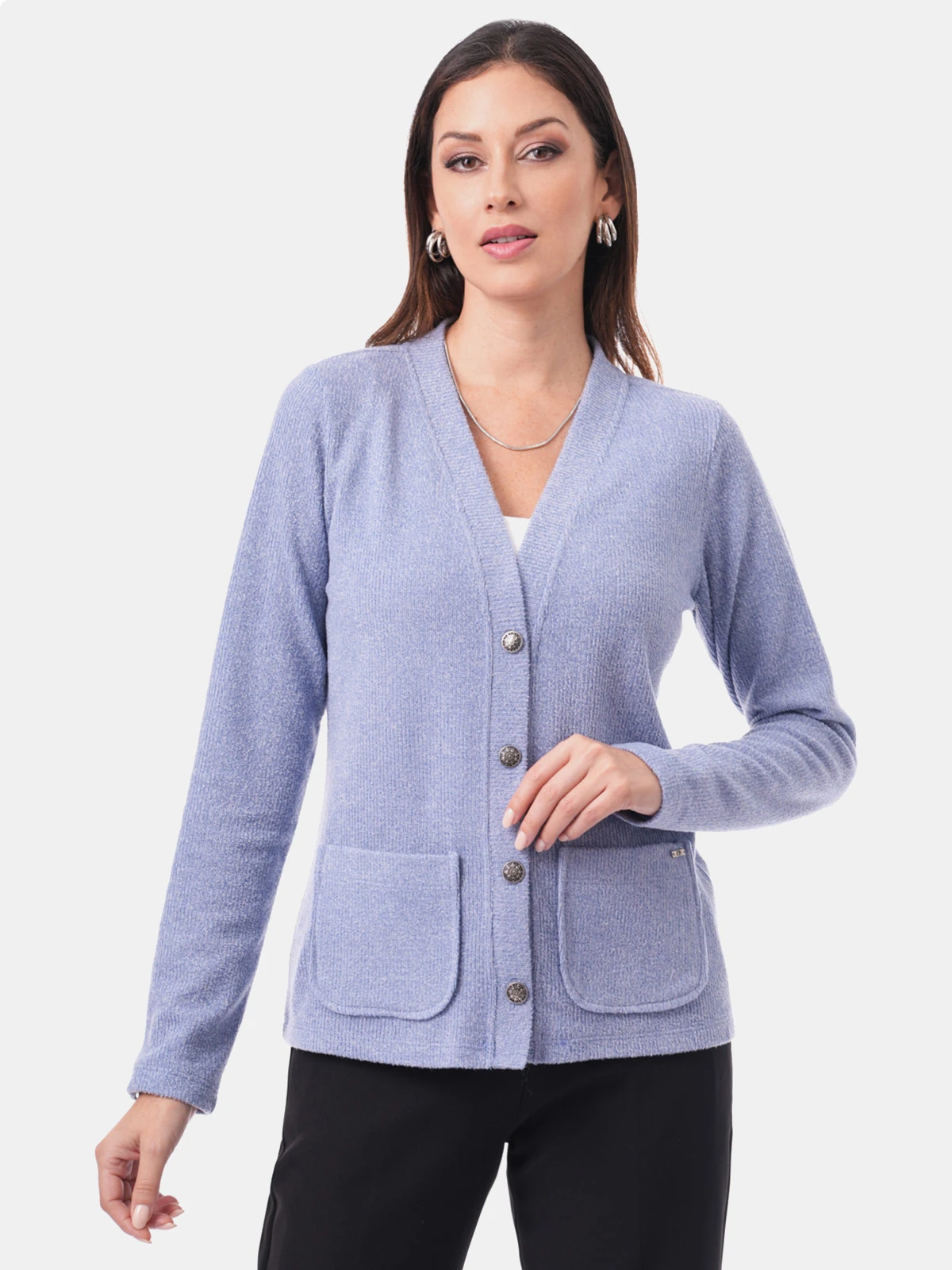 CHOMPA MANGA LARGA MUJER CP MODA DE COLECCIÓN - 1