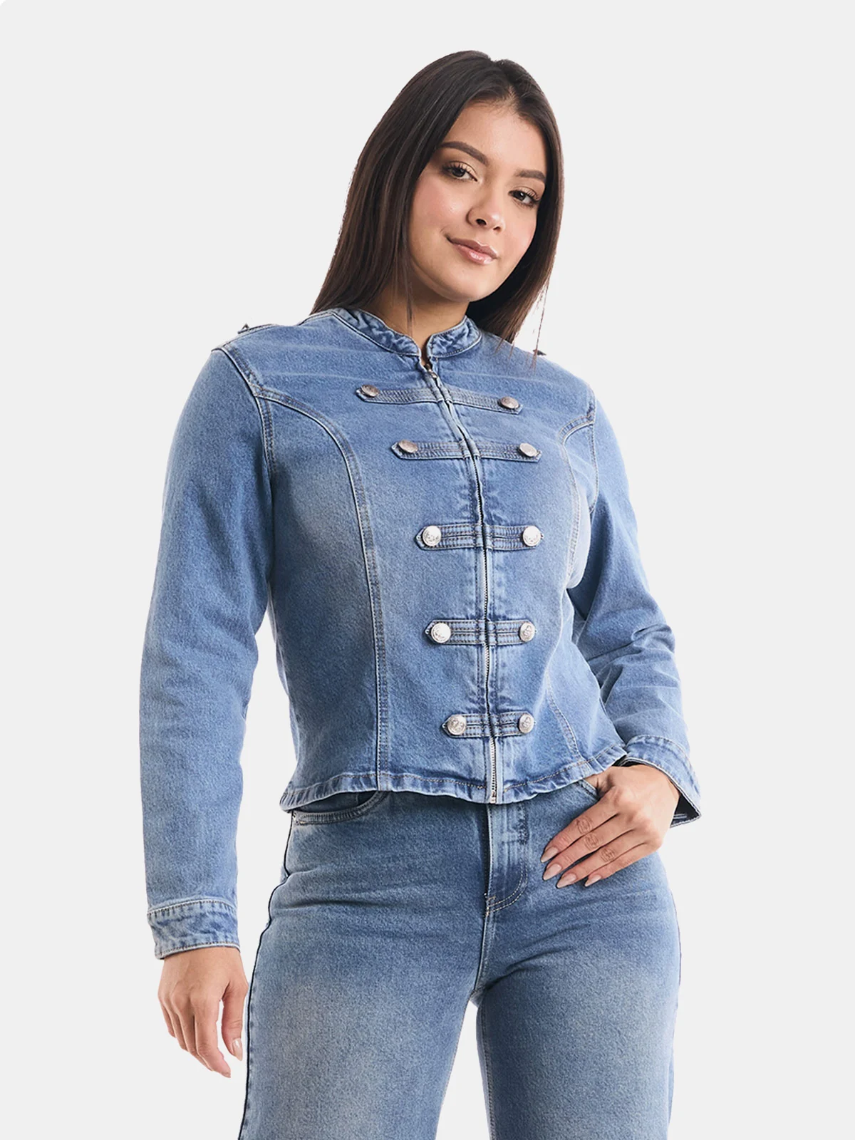 CASACA MUJER METAL JEANS NAPOLEON - 1