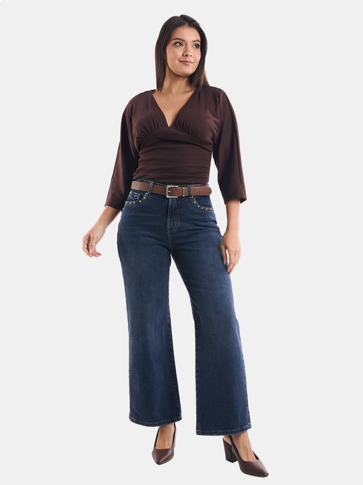 JEAN WIDELEG MUJER METAL JEANS SILVA - 1