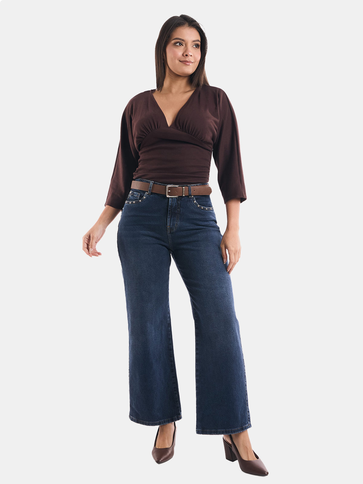 JEAN WIDELEG MUJER METAL JEANS SILVA - 1