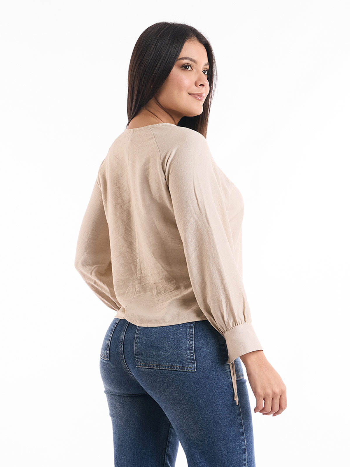 BLUSA MANGA LARGA MUJER METAL JEANS ALONDRA - 2