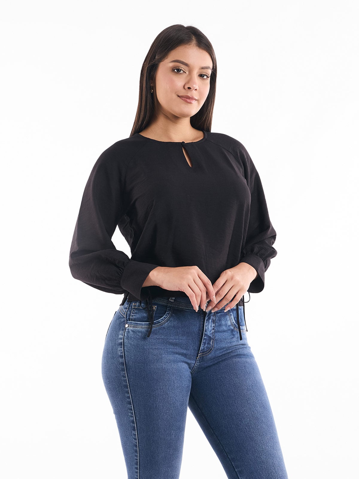 BLUSA MANGA LARGA MUJER METAL JEANS ALONDRA - 1