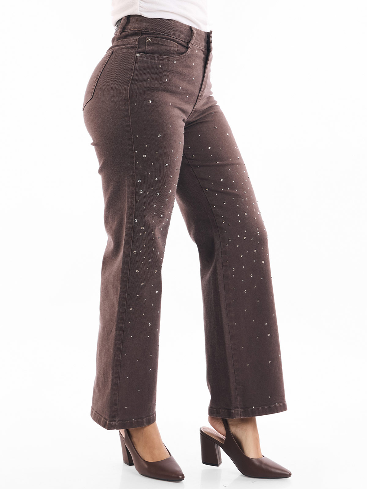 JEAN STRAIGHT MUJER METAL JEANS BRILLOS - 5