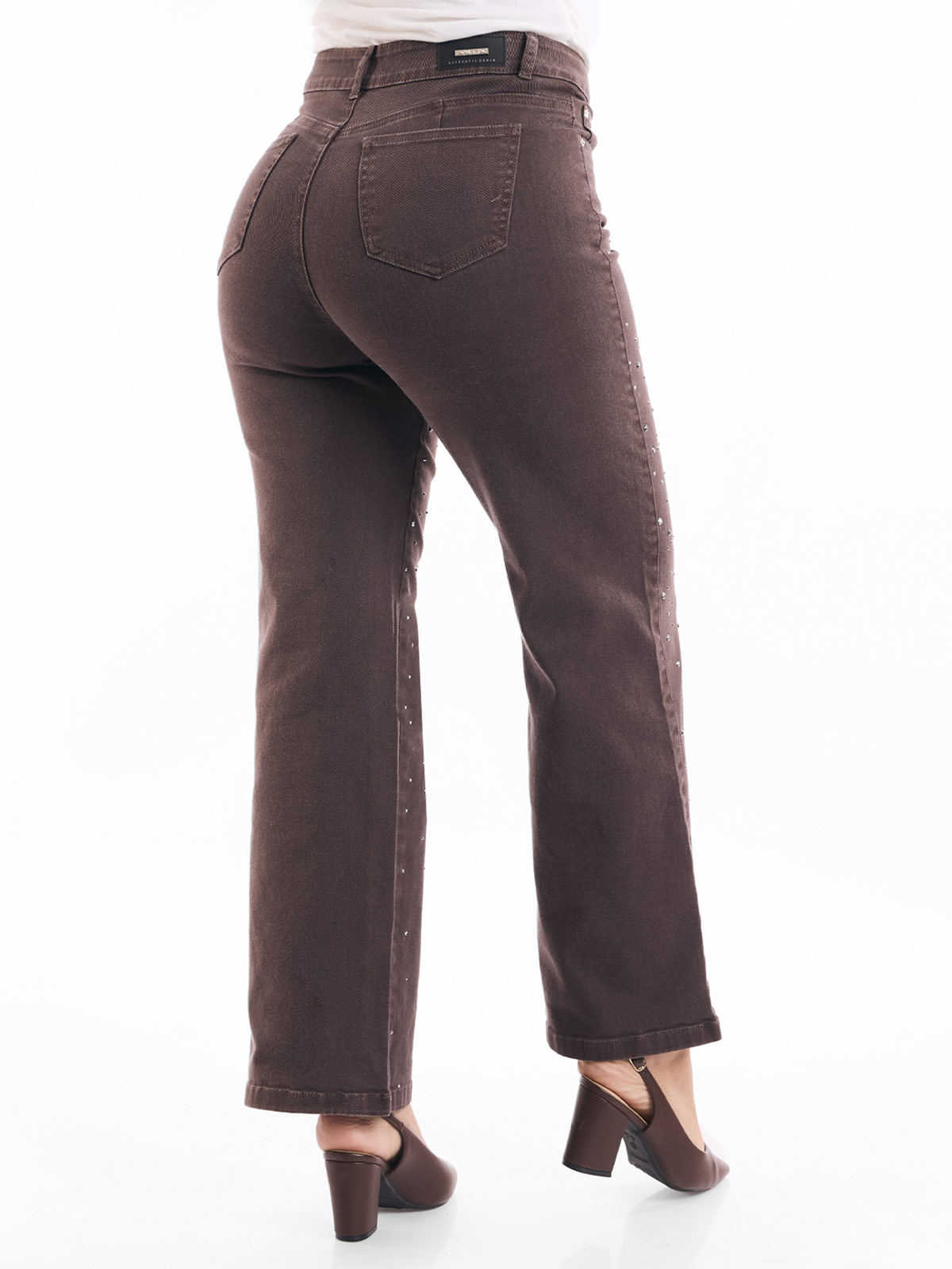 JEAN STRAIGHT MUJER METAL JEANS BRILLOS - 3