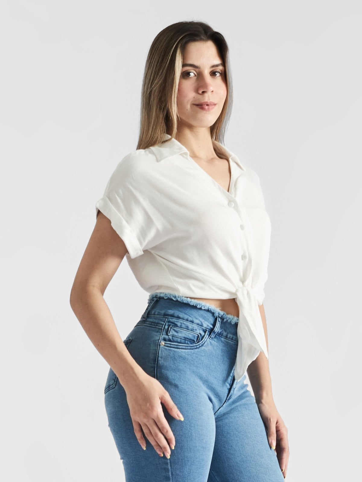 BLUSA MANGA CORTA ALGODÓN PARADA 111 MARY - 3