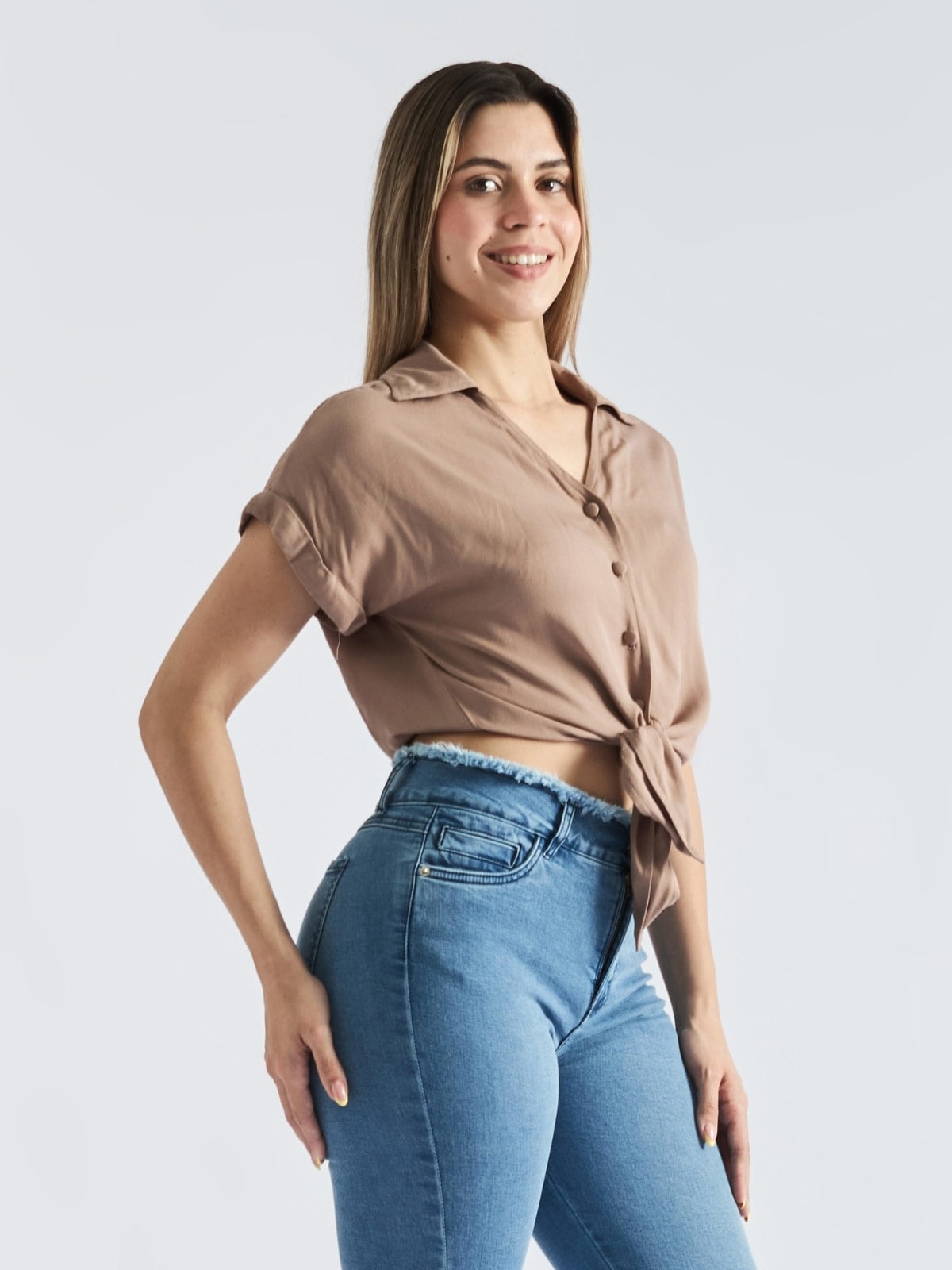 BLUSA MANGA CORTA ALGODÓN PARADA 111 MARY - 3