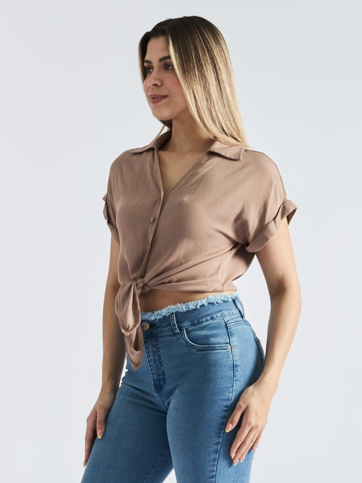 BLUSA MANGA CORTA ALGODÓN PARADA 111 MARY - 4