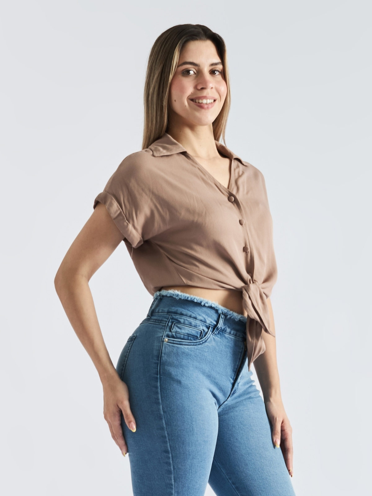 BLUSA MANGA CORTA ALGODÓN PARADA 111 MARY - 3