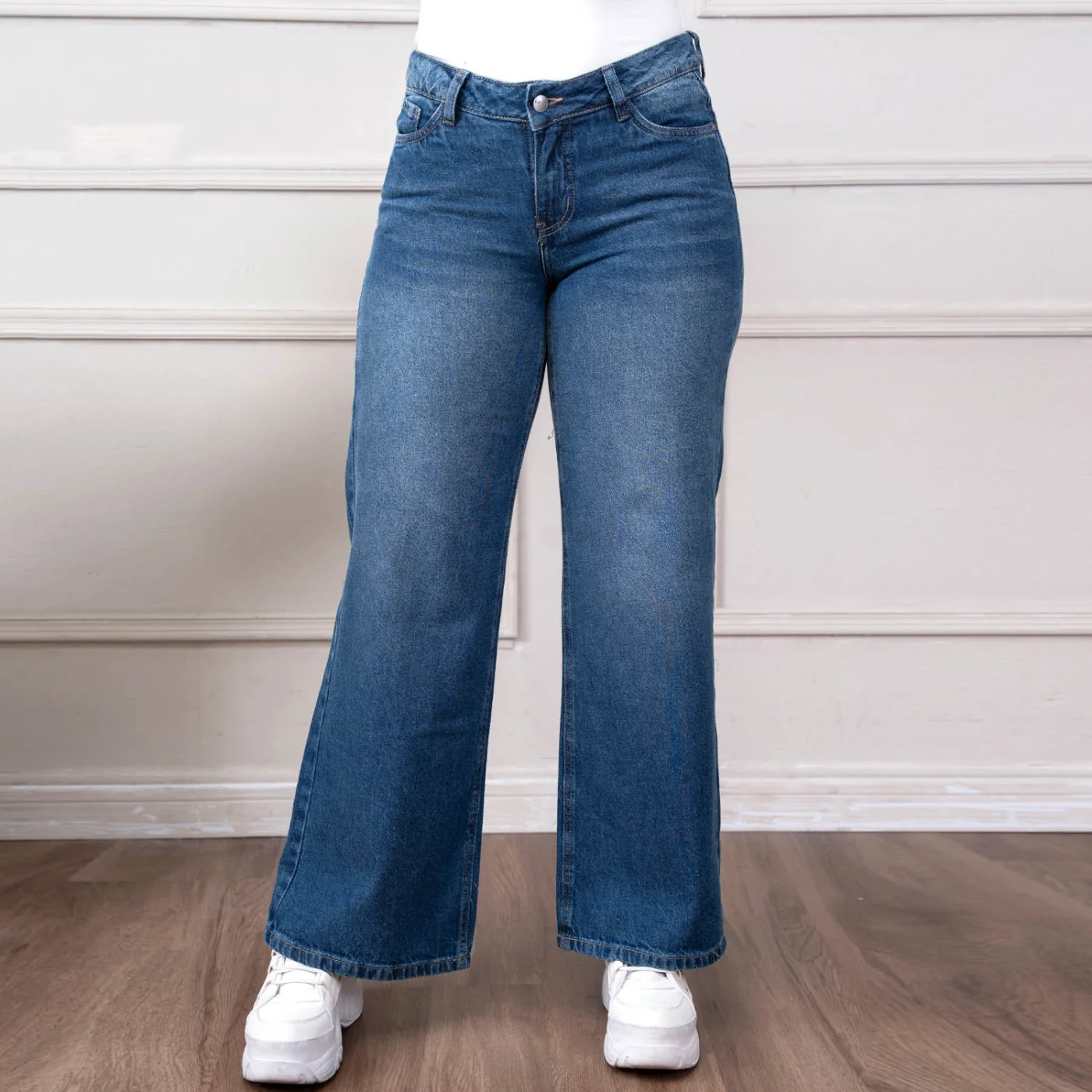 JEAN WIDE LEG ALGODÓN MUJER KAYRA POBLET PERFECT FIT STRAR - 2