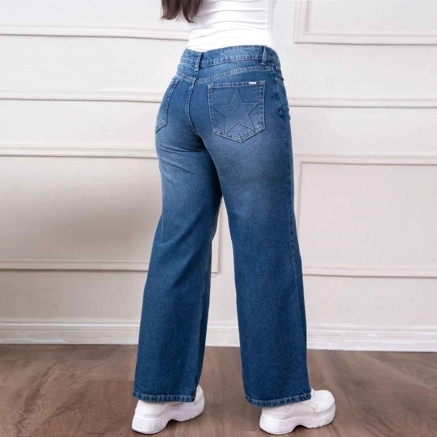 JEAN WIDE LEG ALGODÓN MUJER KAYRA POBLET PERFECT FIT STRAR - 3