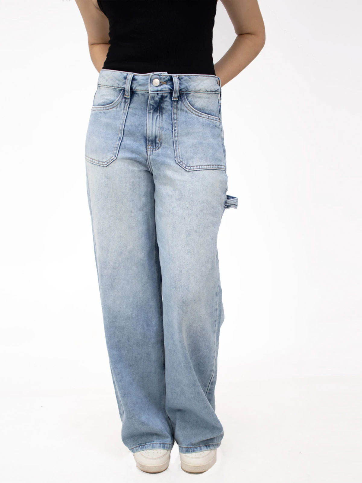JEAN REGULAR FIT MUJER KAYRA POBLET PERFECT FIT CARPINTERO - 1