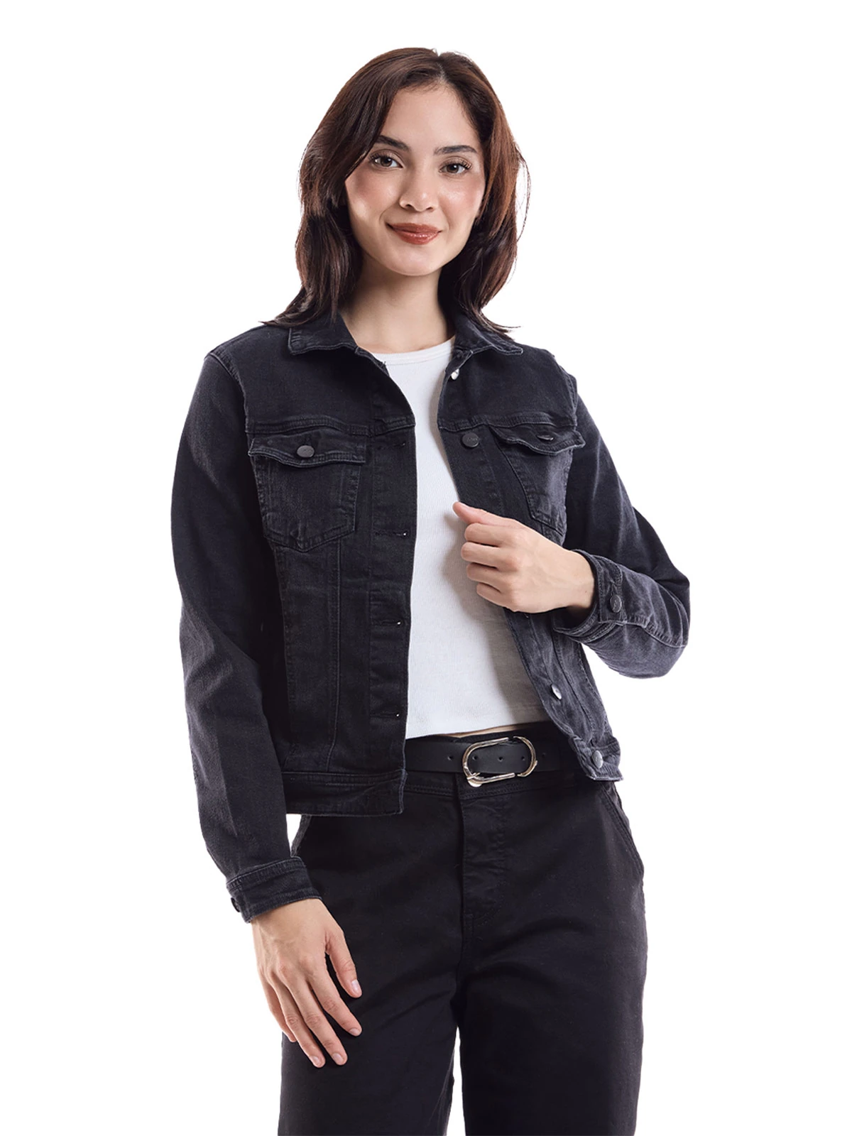 CASACA ALGODÓN MUJER METAL JEANS CARBÓN EDELMIRA - 3