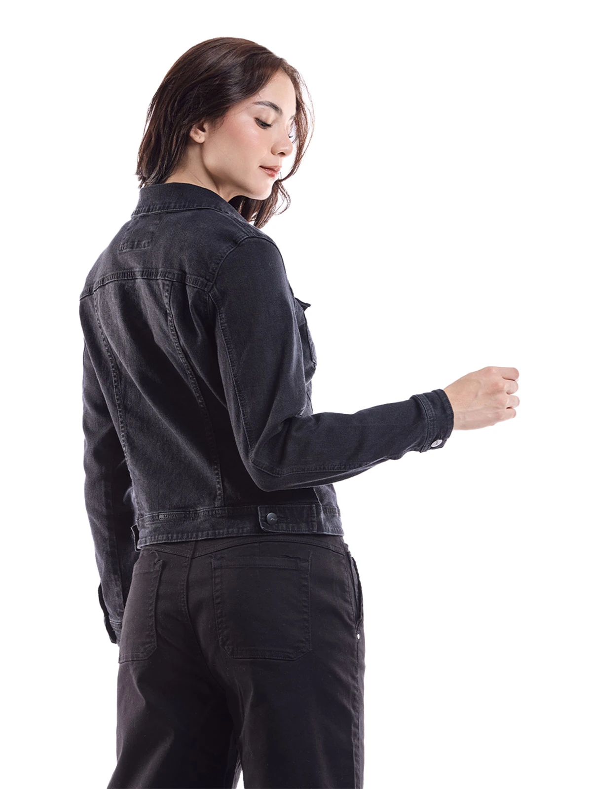 CASACA ALGODÓN MUJER METAL JEANS CARBÓN EDELMIRA - 2