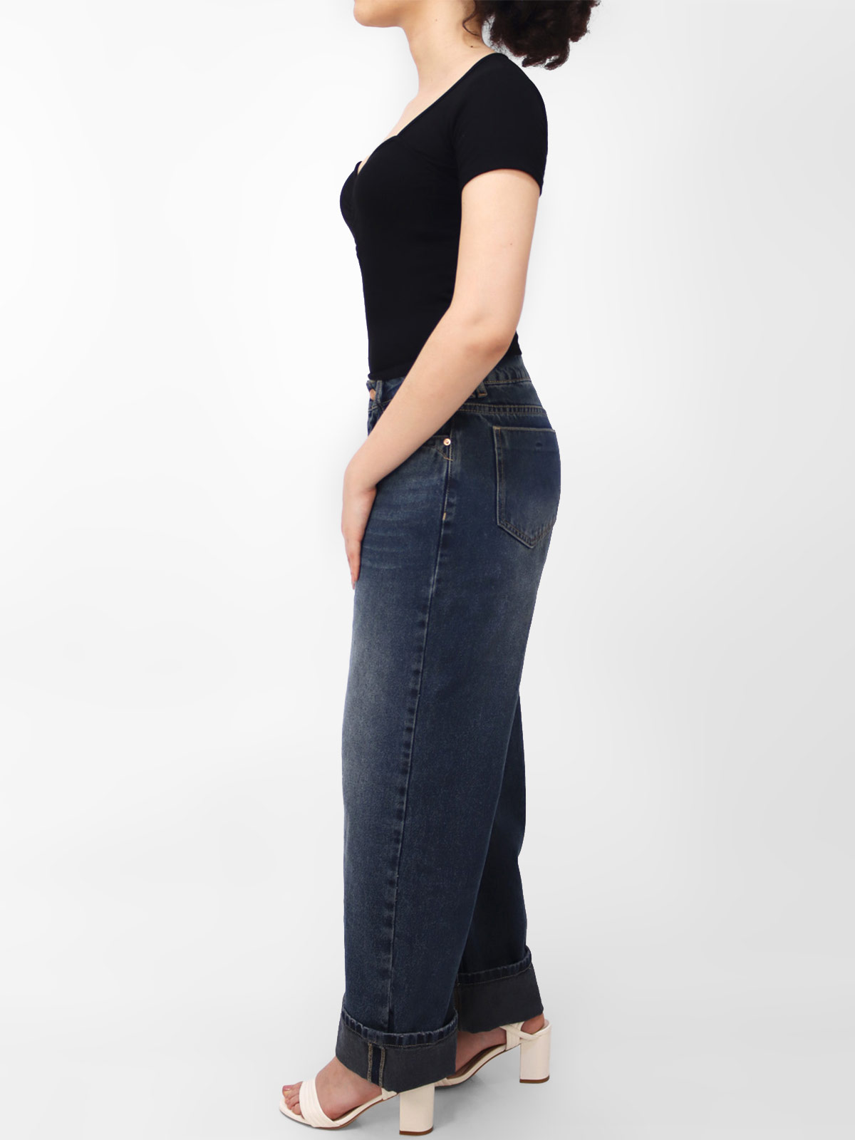 JEANS ALGODÓN MUJER KAYRA POBLET PERFECT FIT AZUL - 3