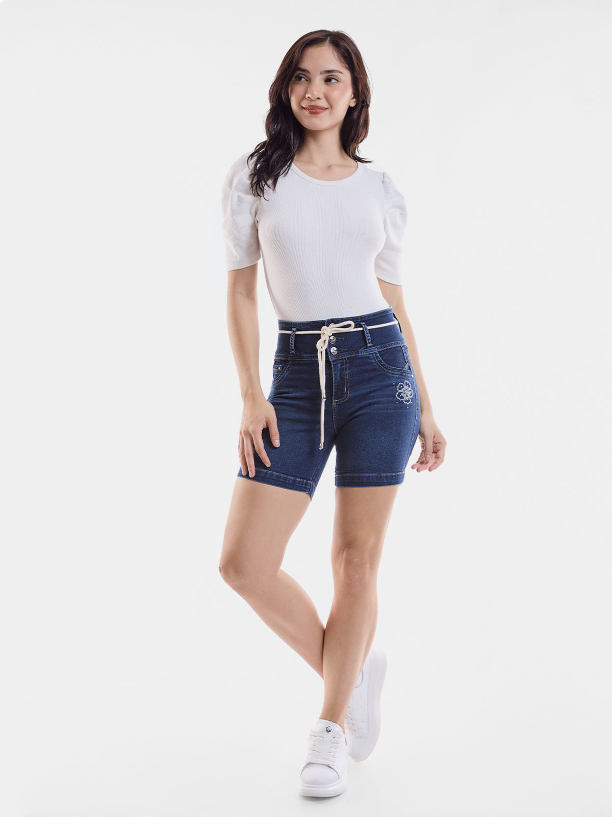 BERMUDA ALGODÓN MUJER METAL JEANS SNICKER - 1