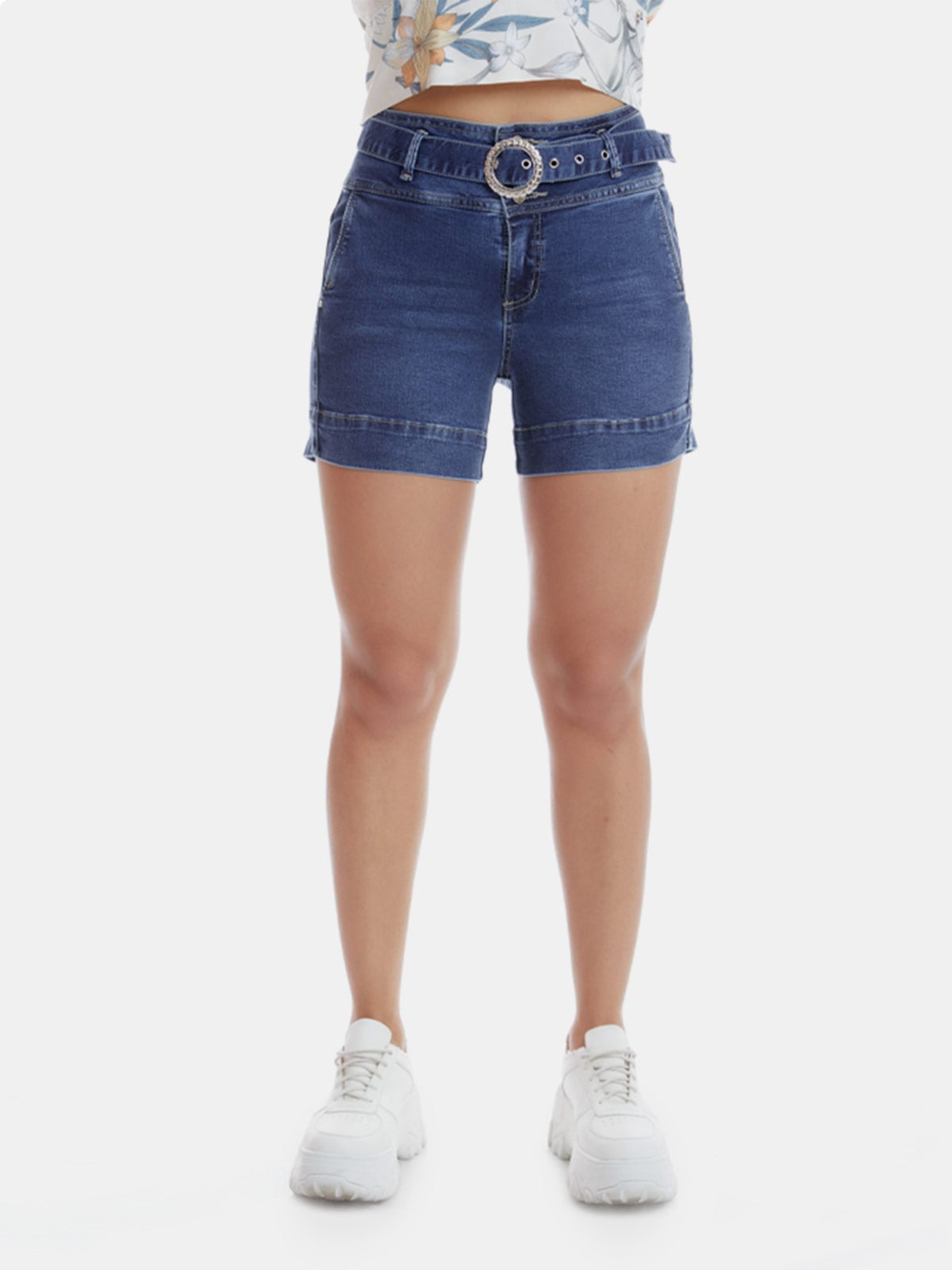BEMUDA MUJER MENTAL JEANS DENIM TRINI - 1